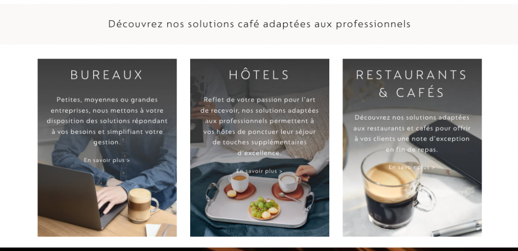 Hotels, restaurant, bureaux : les segments de prospection identifiés de Nespresso Professionnel